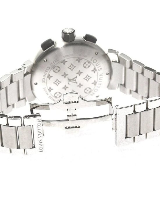 LOUIS VUITTON Tambour in black Q118F Black / Silver Dial QZ Men\'s Watch_791639 main image 4